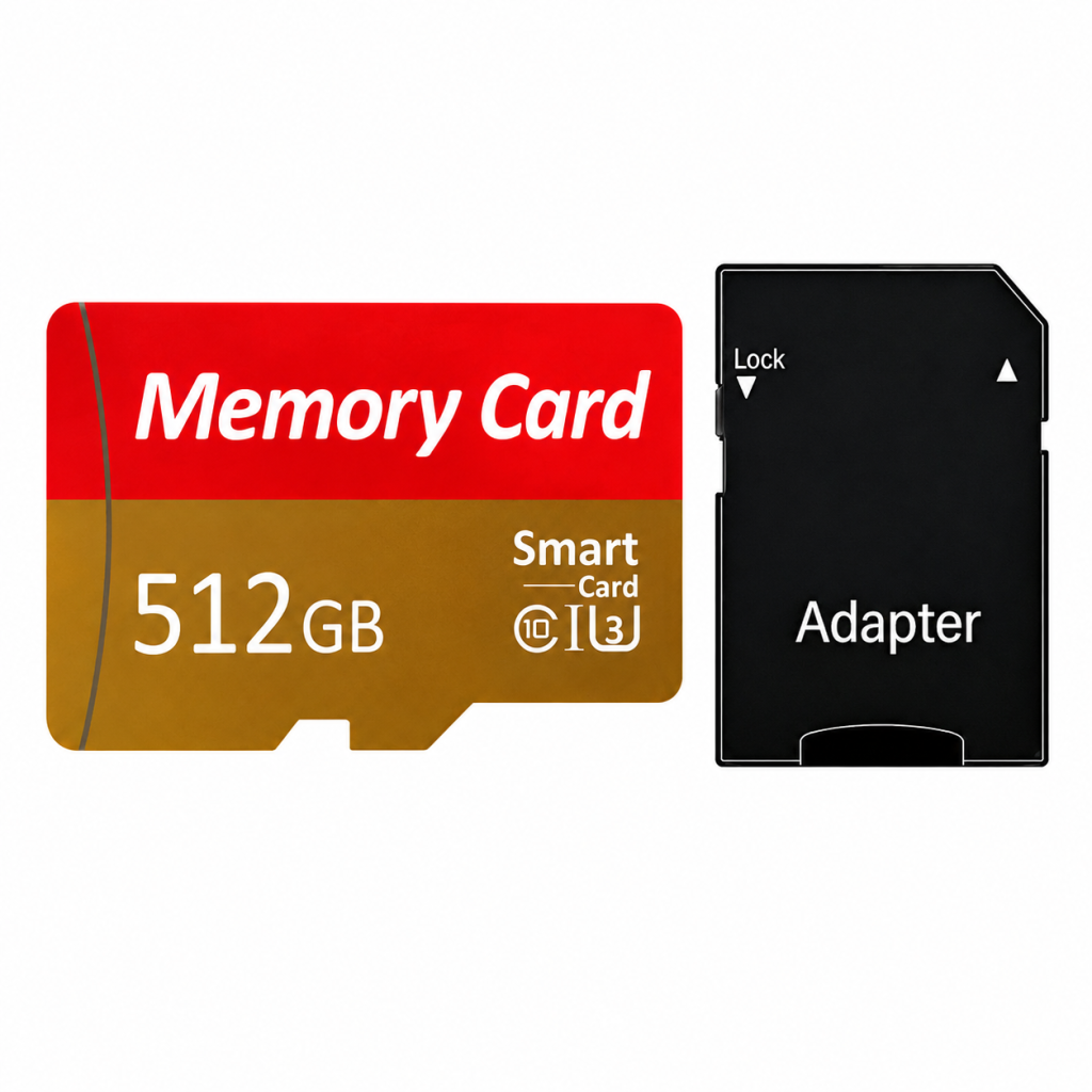 512GB micro SD card with SD adapter