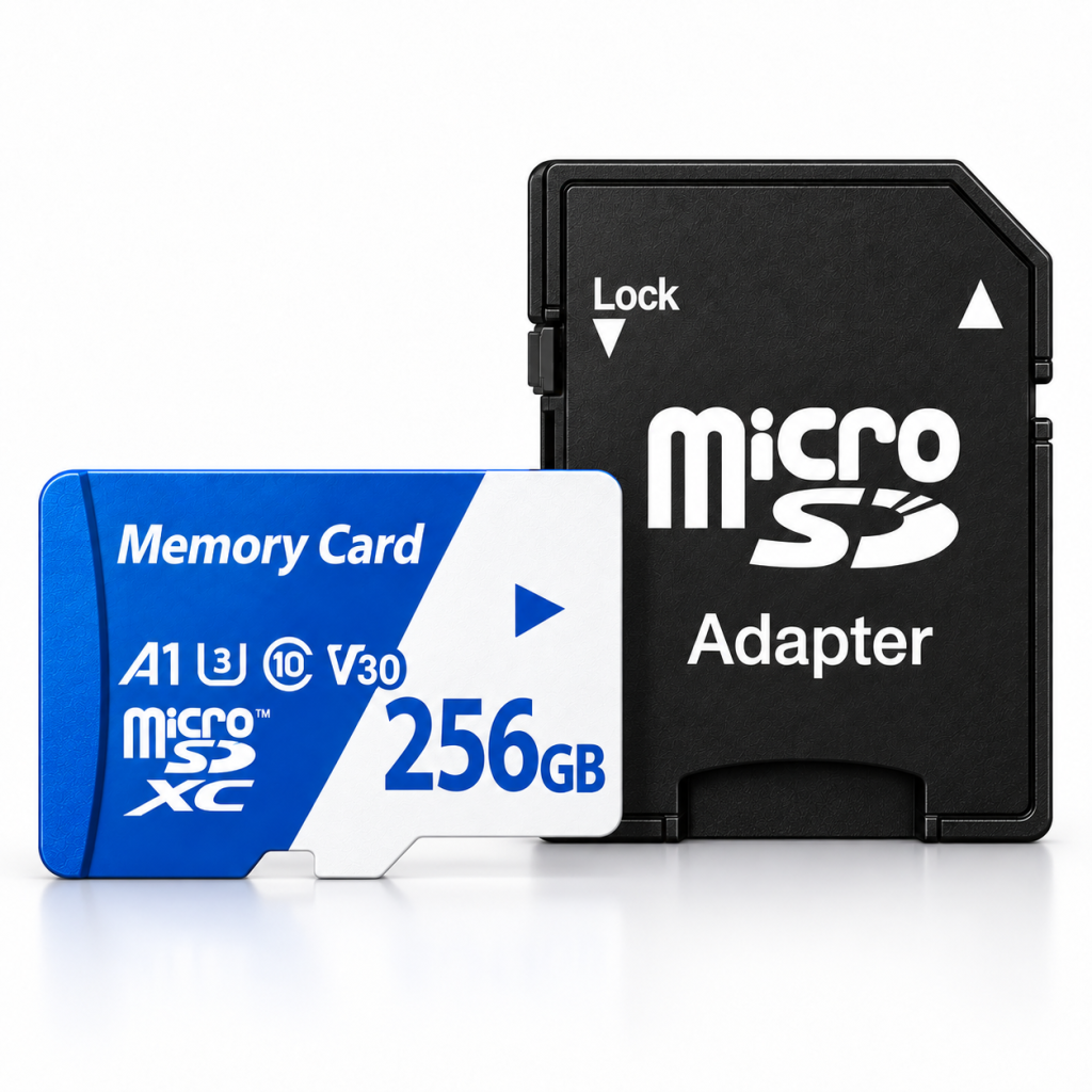 256GB Micro SD Card with Adapter – 1 Pack