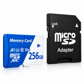 256GB Micro SD Card with Adapter – 1 Pack